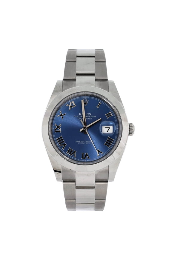 Pre-Owned Oyster Perpetual Datejust Automatic Watch Stainless Steel 41 By Rebag