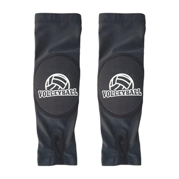 Voleibol Mangas del brazo Guardias de muñeca Adultos elásticos Equipo de protectores ergonómicos cómodos con almohadillas de protección cubiertas de S 9CMX29cm
