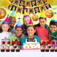 thumbnail image 5 of 27 piezas de suministros para fiesta de cumpleaños con tema de baloncesto, decoraciones temáticas para fiesta de baloncesto que incluyen pancarta de feliz cumpleaños, adornos para, 5 of 5