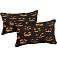 thumbnail image 2 of Move Over Orange  Black Duvet Cover Queen Black Halloween Bedding Sets Cartoon Pumpkin Pattern Microfiber No Filling, 2 of 7