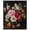 Gallery Wrapped, variant on Violet Vignette II Canvas Dark Elegant Florals by Art Remedy, Black Frame, 16 x 20