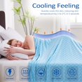 thumbnail image 2 of Cooling Blanket, Summer Cooling Blankets for Hot Sleepers, Arc-Chill Q-Max>0.5 Cool Fiber, Oeko-TEX 100% Certified, Soft, Breathable, Double-Side Bed Throw,Keep Cool for Adults Kids 50"x70", 2 of 5