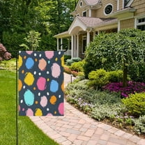 Polka Dots Garden Flag Double Sided 12 x 18 Inch Outside Yard Decoration Outdoor Flag