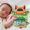 thumbnail image 3 of Baby Cloth Books Skill Development Learning Book, Educational Soft Cloth Books Toys for Babies Toddler and Infant, Pretend Role Play Doll - Raccoon Style, 3 of 8