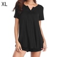 thumbnail image 1 of Conjunto de ropa de dormir de mujer Sexy con cuello en V Top Shorts camisón de dormir, negro, XL tholdsy AP001530-09, 1 of 7