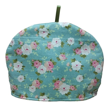 

Kinzd 2Pcs Tea Cozy Vintage Comfortable Fabric Flower Printed Tea Cosy for Tea Pot