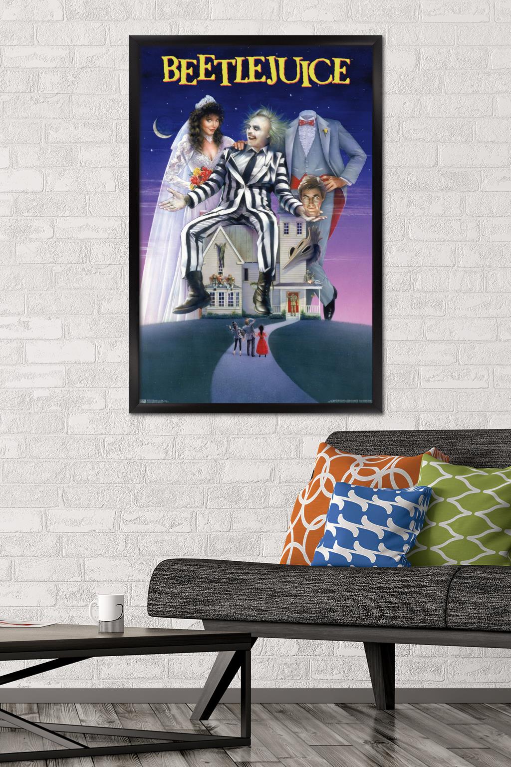 24X36 Beetlejuice - One Sheet Wall Poster, 24" x 36" Framed