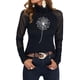 thumbnail image 3 of Blusa de manga larga con cuello alto y estampado de moda informal para mujer Fridja  FKASFK4654, 3 of 7