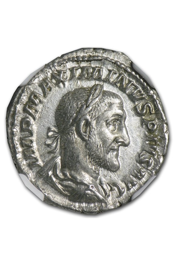 Roman Silver Denarius Maximinus I (235-238 AD) Ch-XF NGC