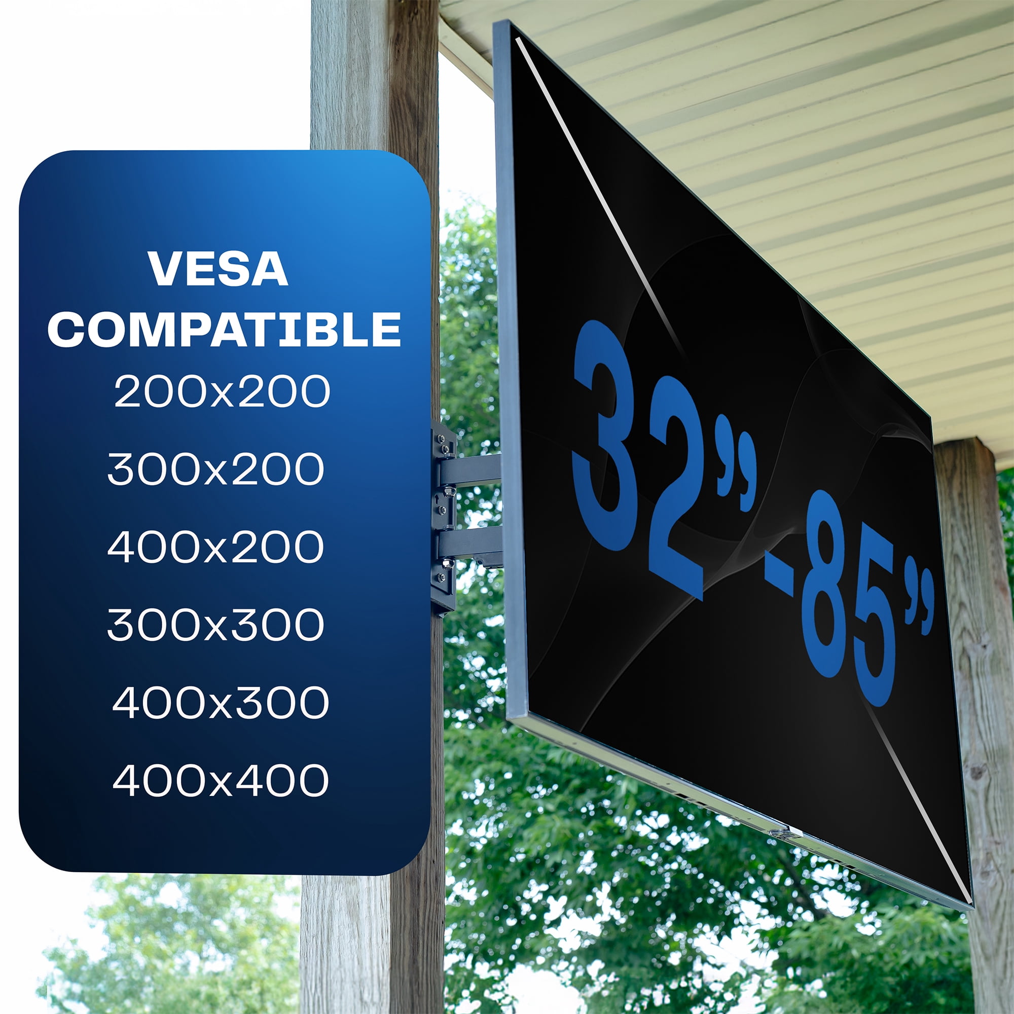 VIVO Outdoor Full Motion 32” to 85” Gazebo TV Mount