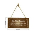 thumbnail image 5 of The Best Friends Make You Laugh So Much That The Tears Run Down Your Legs 5x10 Hanging Plus Wall or Door Sign | Funny Home Decor, 5 of 5