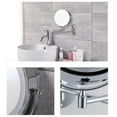 thumbnail image 2 of yeacher 7-Inch LED Bathroom Makeup Mirror with Touch Control, Rotating Dual-Sided Design, 10X Magnification, Adjustable Lighting, Rechargeable, Wall-Mounted, No Drilling Required, 2 of 5
