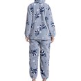 thumbnail image 4 of Pyjama une Pièce Floue, Élégant Doux Pyjama Chaud Combinaison pour la Maison, 4 of 5