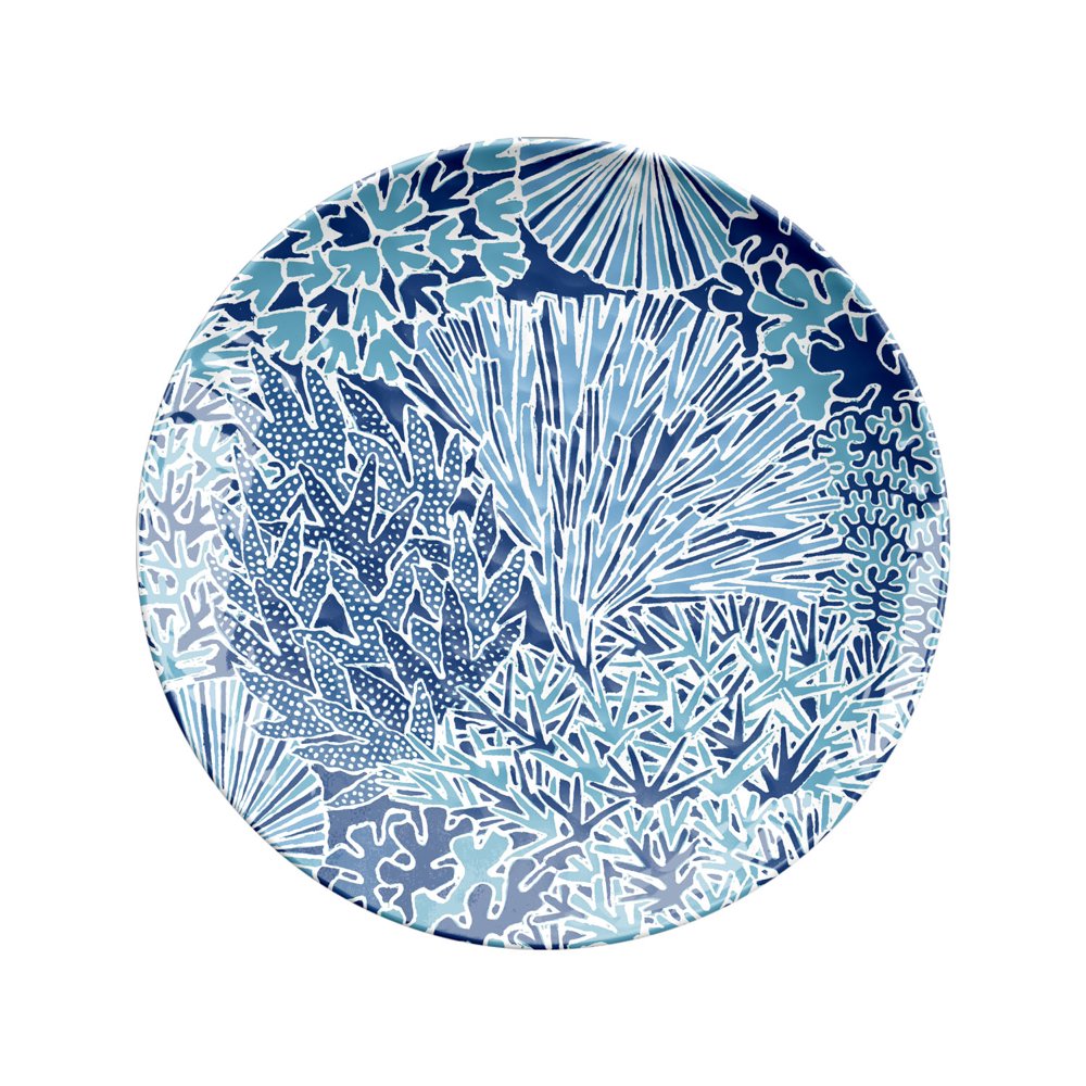 Better Homes & Gardens Outdoor Melamine Coral Reef Salad Plates, Set of