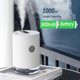 thumbnail image 3 of Humidificador de aire para el hogar, 1 l, 3000 mAh, portátil, inalámbrico, USB, difusor de vapor de agua aromático, duración de la batería, humidificador de aromaterapia, color blanco, 3 of 5