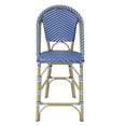 thumbnail image 4 of 24/7 Shop At Home Hjem Aluminum Blue Patio Counter Chairs, Set of 2, 4 of 7