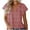 Red, variant on Women Shirt Christmas gift Trendy Lining Leisure Chiffon Loose Thin section Fashion Durable Loose Fitting Short Sleeve Red Sexy Lining Size S