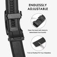 thumbnail image 3 of BOSTANTEN Mens Belt Leather Ratchet Dress Belt with Sliding Adjustable Buckle, Trim to Fit, 3 of 14