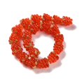 thumbnail image 2 of 1strand Handmade Lampwork Beads Strands Raspberry Orange Red 12.5x12.5mm Hole: 1.4mm about 20pcs/strand 9.84''(25cm), 2 of 4