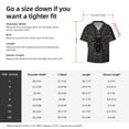 thumbnail image 5 of Balery Black Spider On Web 1 Camisa Casual de Manga Corta con Botones para Hombre, Texturizada, Estilo Cubano, para Playa, Verano-X-Large, 5 of 5