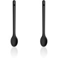 thumbnail image 1 of Juego de cucharas de silicona para servir para cocinar Juego de cucharas de cocina resistentes al calor para revolver, sin BPA, cuchara de silicona de mango largo (negro) oso de fresa Hogar, 1 of 6