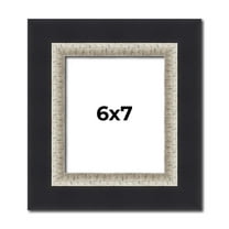 6x7 Frame Black Real Wood Picture Frame Width 2.25 Inches | Interior Frame Depth 0.5 Inches |
