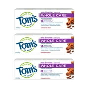 Tom's of Maine Whole Care Toothpaste, Cinnamon Clove, 4.0oz 3 Pack