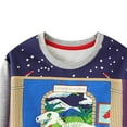 thumbnail image 6 of WIBACKER 2-7T Toddler Little Boy's Glow in the Dark Sweatshirts Novelty Crewneck Pullover Cotton Graphic Tops Sweater Shirts - Dinosaur, 6 of 8