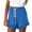 Sky Blue, variant on Plebaso Summer Shorts for Women Ruffle Hem Drawstring Casual Shorts Womens Wide Leg Beach Lounge Shorts