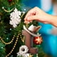 thumbnail image 4 of CaiYueKe Alphabet Christmas Ornaments, 26 Pc Set DIY Christmas Tree Letters, Acrylic Letter Pendants with Santa Hat Design, Xmas Decor for Tree Home Holiday Decorations, Acrylic Letters, 4 of 7