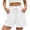 White, variant on ByworldtasicNo Boundaries Summer Casual Shorts with Pockets High Waisted Wide Leg Drawstring Beach Vacation Trendy Shorts
