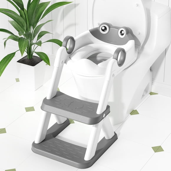 Asiento de entrenamiento para baño COOSEYA Frog 2 en 1 antideslizante