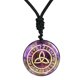 thumbnail image 5 of Collar COLGANTE Antiguo triquetra Yuyangstore liso tallado Joyería negro Violeta, 5 of 8