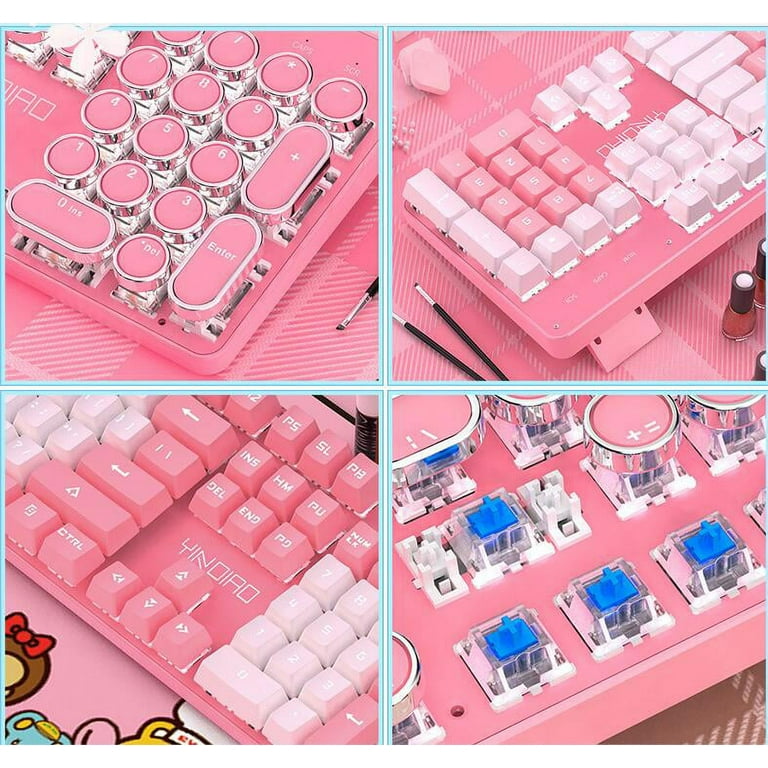 Xmastr Wired Compact Mechanical Gaming Keyboard with RGB and