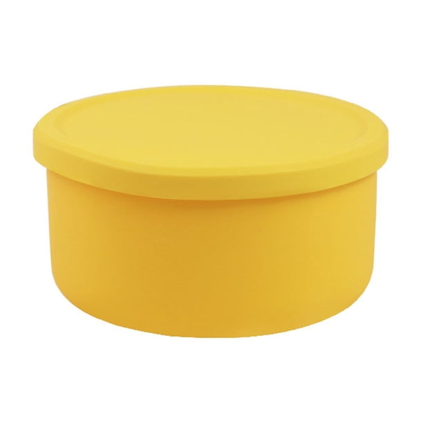 Juego De Recipientes De Silicona Para Almacenar Alimentos Con Tapas (2100 Ml A 400 Ml) - Reutilizables, A Prueba De Fugas, Para Preparar Comidas, Almuerzos, Viajes Y Acampadas - Multicolor