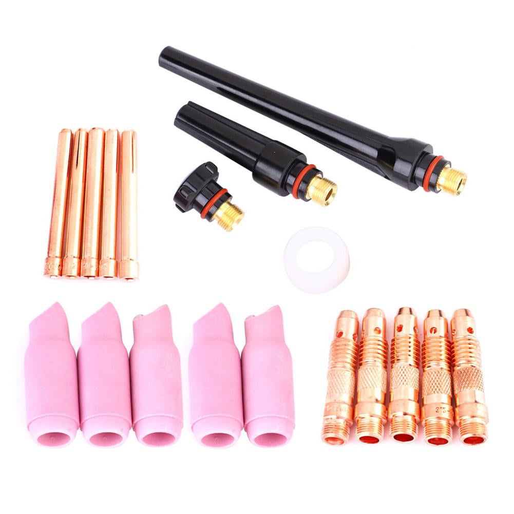 Kritne TIG Insulator,24 Pcs TIG Welding Torch Accessory Consumable