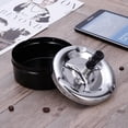 thumbnail image 2 of Self Extinguishing Ashtray For Indoor Or Outdoor, Durable Stainless Steel Ashtray With Split Design For Easy Carrying, Lightweight Yet Robust Construction, Portable Ashtray Ideal, 2 of 6