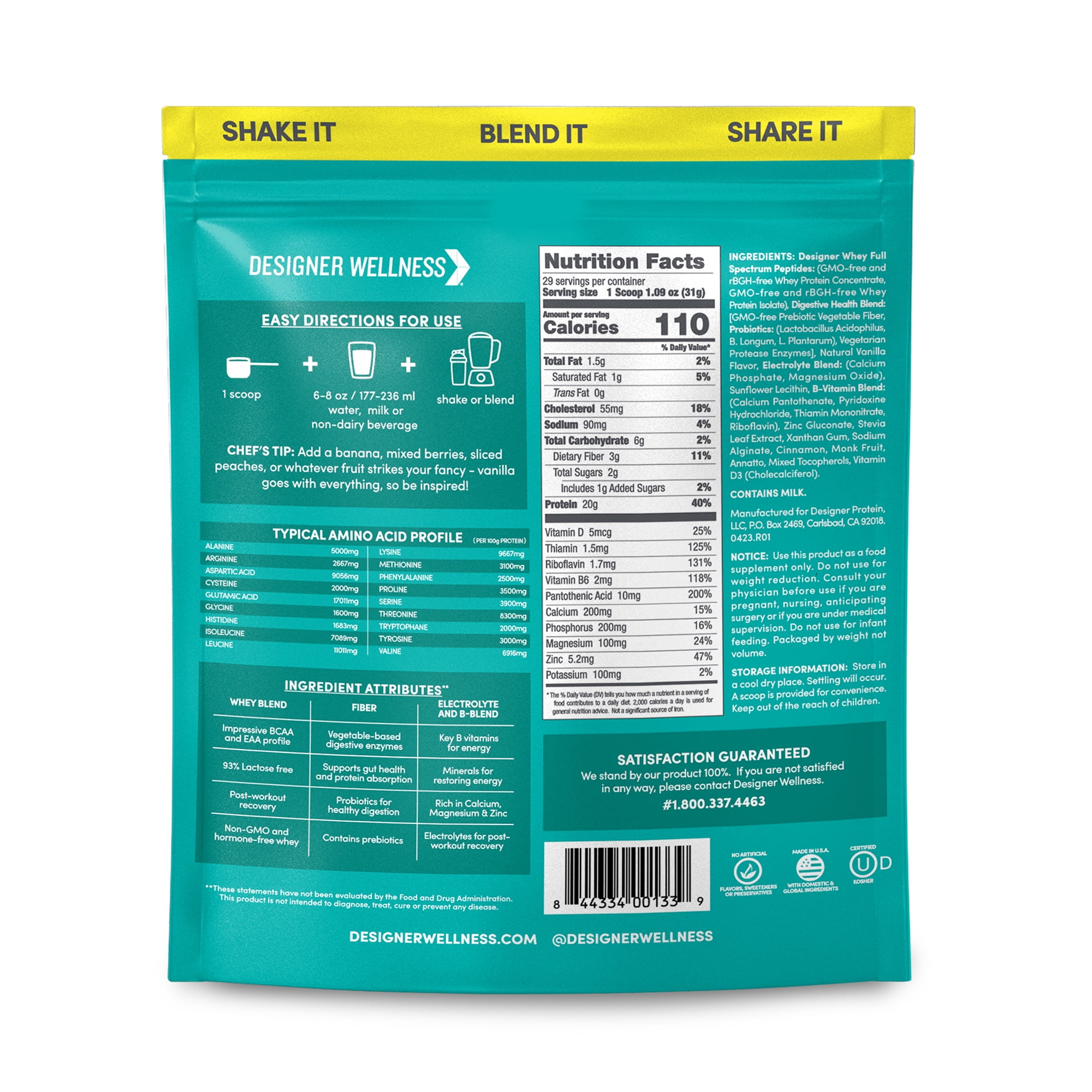 Designer whey protein powder discount