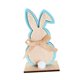 thumbnail image 5 of Adornos de conejito de Pascua para pasillo, fiesta, escritorio, decoración de mesa de conejito de madera Azul, 5 of 9