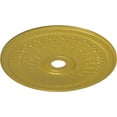 thumbnail image 3 of 29 1/8"OD x 3 5/8"ID x 1"P Oakleaf Ceiling Medallion (Fits Canopies up to 6 1/4"), Hand-Painted Rich Gold, 3 of 6