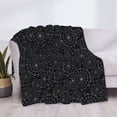 thumbnail image 4 of Vsdgher Spider Web Black Pattern Fleece Throw Blanket, Horizontal Fleece Bedding Home Decor for Couch & Bed All Season Use -50"x40", 4 of 7