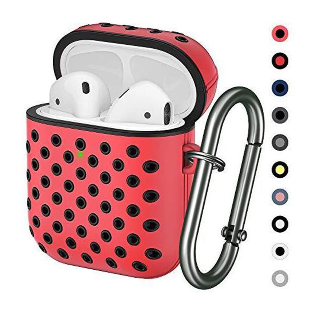 Anti-drop Charging Storage Protective Case Keychain ShockProof for Apple Airpods 