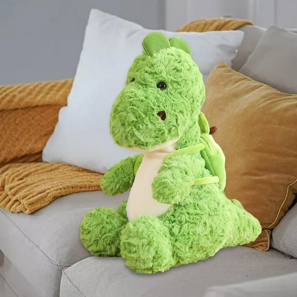 Dinosaurio de peluche Hugo Almohada verde 45cm linda almohada