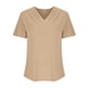 thumbnail image 4 of Fiudx Ofertas y Liquidaciones Camiseta Plisada Básica Informal de Manga Corta con Cuello Redondo para Mujer Camisa Holgada de Algodón, 4 of 5