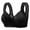 A-Black187, variant on Daisy Bras For Older Women Front Closure Seamless Support Half Fixed Cup Breathable Convenient Comfy Soft Everyday Bras