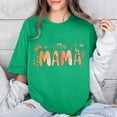 thumbnail image 5 of Black and Friday Discounted Items under $5 GaThRRgYP Mama Shirts for Women Women Mother's Day Gift Mom Flower Print Short Sleeve Round Neck T-shirt Pattern Top Green M, 5 of 7