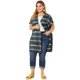 thumbnail image 4 of Women's Plus Size Cardigan Open Front Tye dye Stripe Kimono Cardigans Gray 3X, 4 of 7