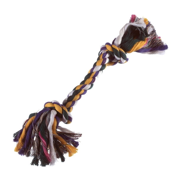 Cuerda de algodón con forma de hueso, pequeña, para perros, con forma de tira para perros