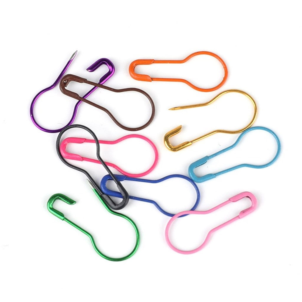 Geemin 1200Pcs Colorful Stiching Marker Metal Safe Pin and 18 Large Eye Sewinh Needle