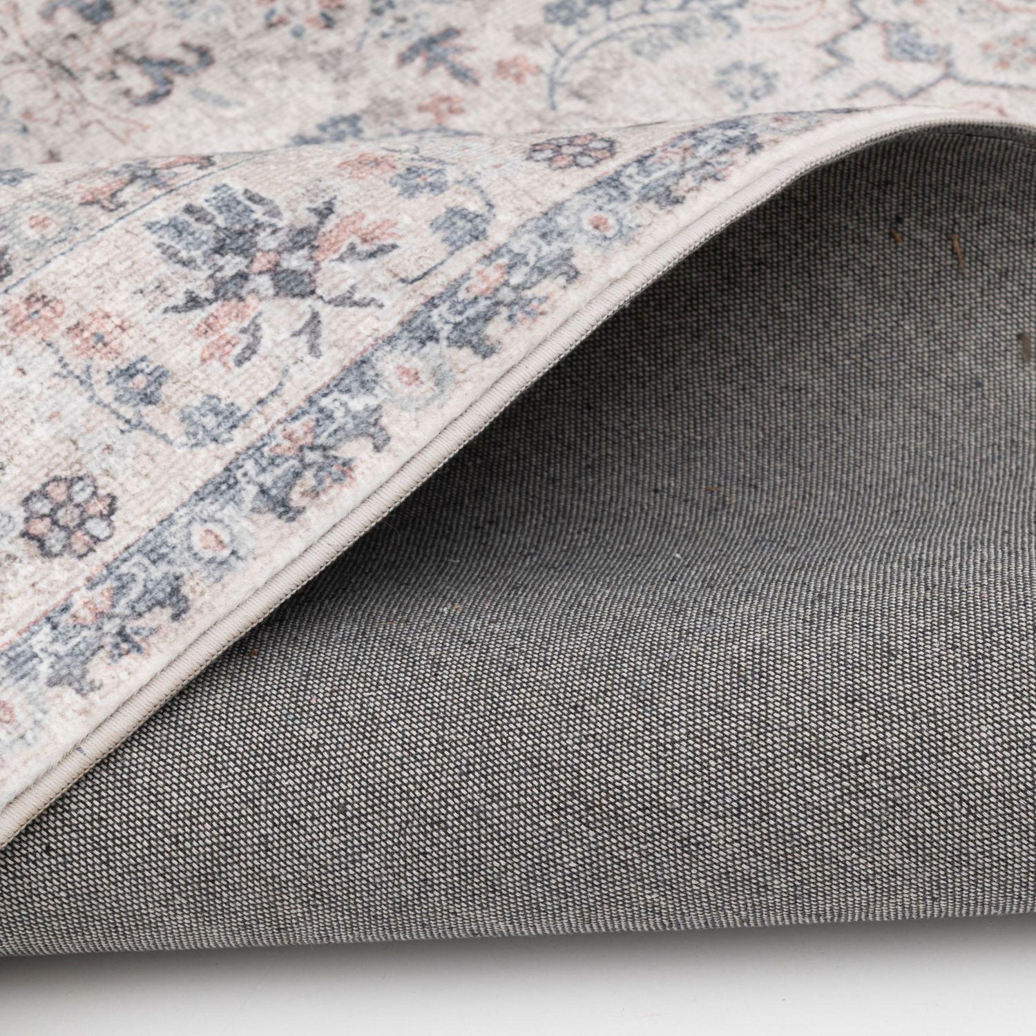 Tapis tissé gris clair et gris foncé Banburry